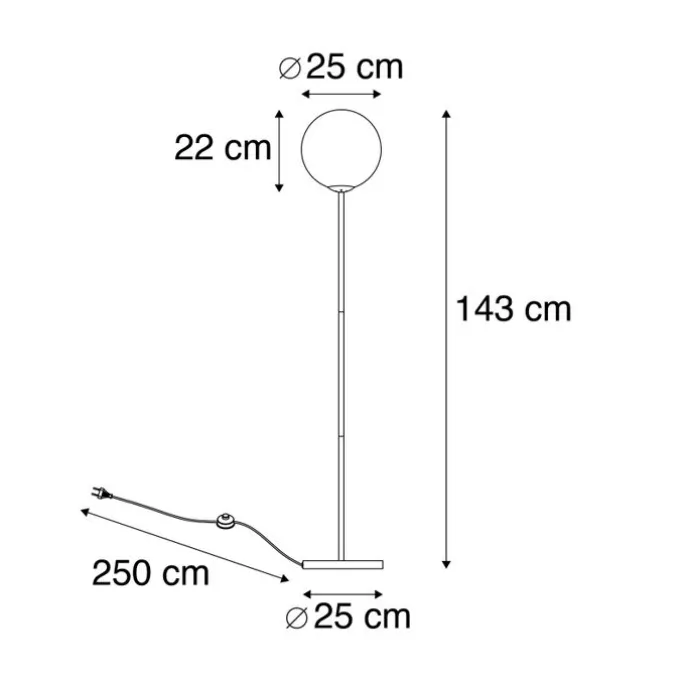 Art Deco Stehleuchte Messing mit grünem Glas - Pallon Mezzi