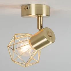 Art Deco Strahler gold drehbar und neigbar - Mosh 1