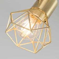 Art Deco Strahler gold drehbar und neigbar - Mosh 1