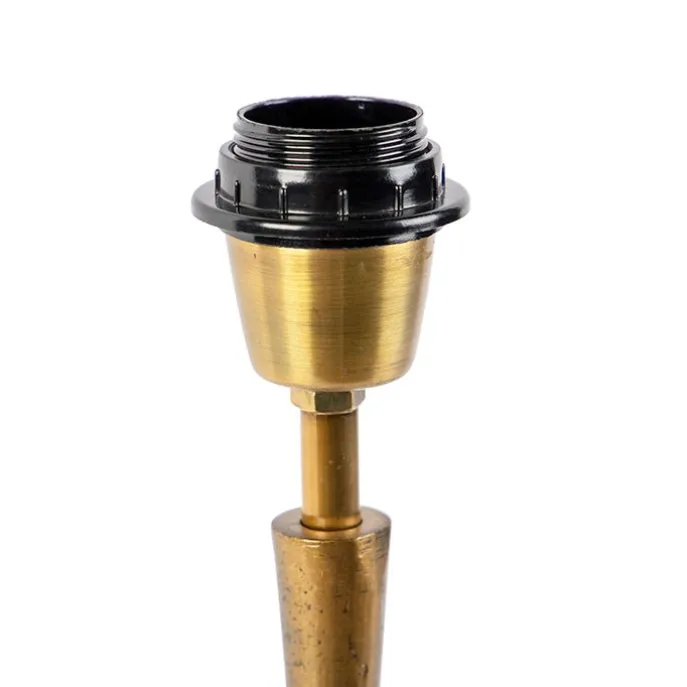 Art Deco Tischlampe Bronze ohne Schirm - Pisos