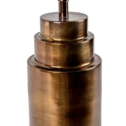 Art Deco Tischlampe Bronze Veloursschirm grün mit Gold 50cm - Bruut