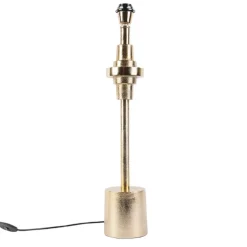 Art Deco Tischlampe Gold ohne Schirm - Diverso