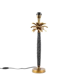 Art Deco Tischlampe Gold ohne Schirm - Areka