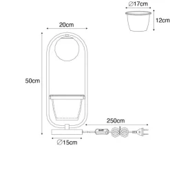 Art Deco Tischlampe Gold mit weißem Glas - Isabella