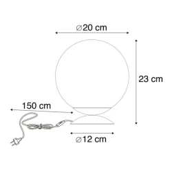 Art Deco Tischlampe Messing mit rosa Glas - Pallon
