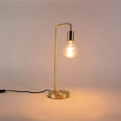 Art Deco Tischlampe Messing - Facil