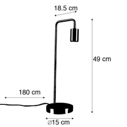 Art Deco Tischlampe Messing - Facil