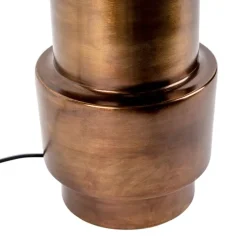 Art Deco Tischlampe mit Schirm weiß 50 cm - Bruut