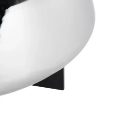 Art Deco Tischlampe schwarz mit Rauchglas 30 cm - Kevin