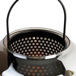 Art Deco Tischlampe schwarz mit Rauchglas 23 cm - Kevin