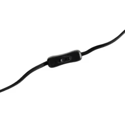 Art Deco Tischlampe schwarz mit Rauchglas 23 cm - Kevin