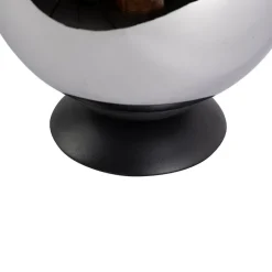 Art Deco Tischlampe schwarz mit Rauchglas - Pallon