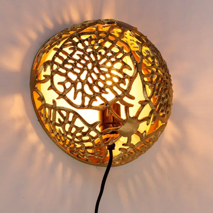 Art Deco Wandlampe Gold - Maro