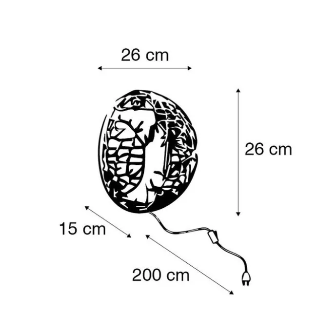 Art Deco Wandlampe Gold - Maro