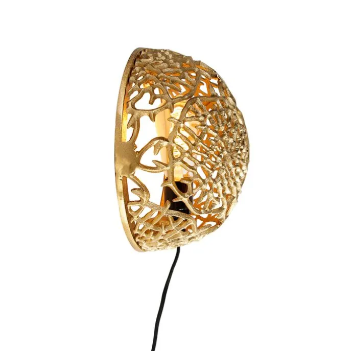 Art Deco Wandlampe Gold - Maro