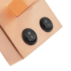 Art Deco Wandlampe Kupfer mit weißem Schirm - Brescia