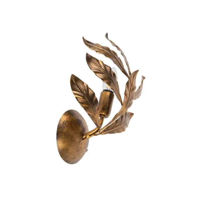 Art Deco Wandleuchte Antikgold - Linden