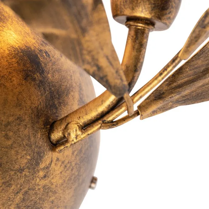 Art Deco Wandleuchte Antikgold - Linden