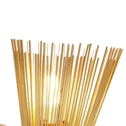 Art Deco Wandleuchte Gold 2-Licht - Besen