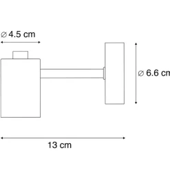 Art Deco Wandleuchte Gold Neigbar - Facil