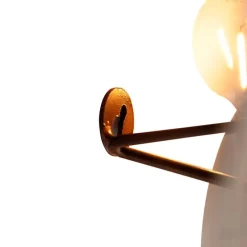 Art Deco Wandleuchte Kupfer 105 cm 2-flammig - Lauf