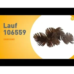 Art Deco Wandleuchte Kupfer 105 cm 2-flammig - Lauf