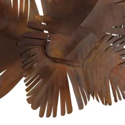 Art Deco Wandleuchte Kupfer 105 cm 2-flammig - Lauf