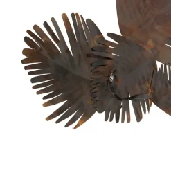 Art Deco Wandleuchte Kupfer 76 cm 2-flammig - Lauf