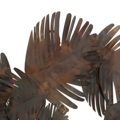 Art Deco Wandleuchte Kupfer 76 cm 2-flammig - Lauf