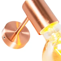 Art Deco Wandleuchte Kupfer Verstellbar - Facil