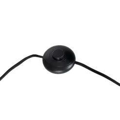 Art-déco-Stehleuchte Stativ Schwarz mit Gold - Maro