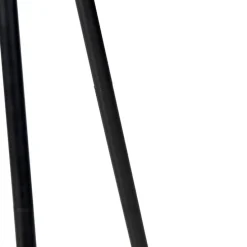 Art-déco-Stehleuchte Stativ Schwarz mit Gold - Maro