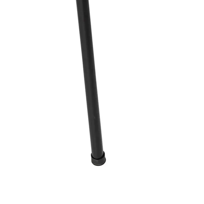 Art-déco-Stehleuchte Stativ Schwarz mit Gold - Maro