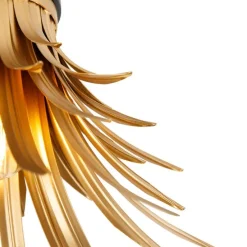 Art-Deco-Deckenleuchte Gold mit Schwarz - Wesley