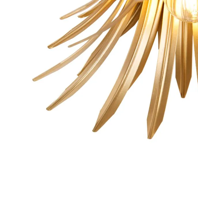 Art-Deco-Deckenleuchte Gold mit Schwarz - Wesley