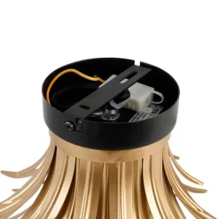 Art-Deco-Deckenleuchte Gold mit Schwarz - Wesley