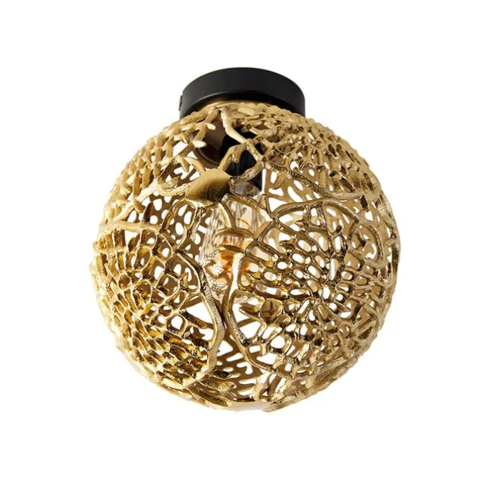 Art-Deco-Deckenleuchte Gold mit Schwarz - Maro