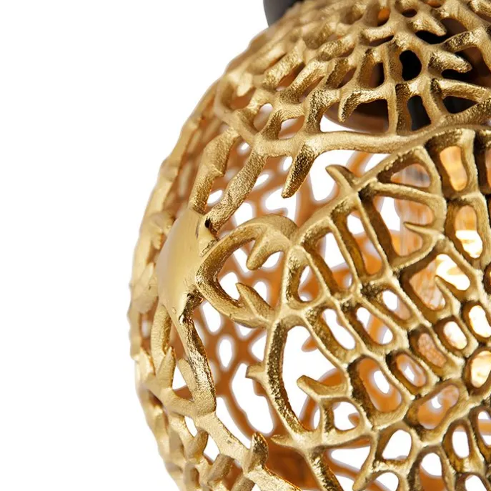 Art-Deco-Deckenleuchte Gold mit Schwarz - Maro