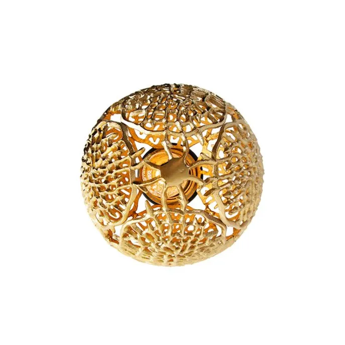 Art-Deco-Deckenleuchte Gold mit Schwarz - Maro