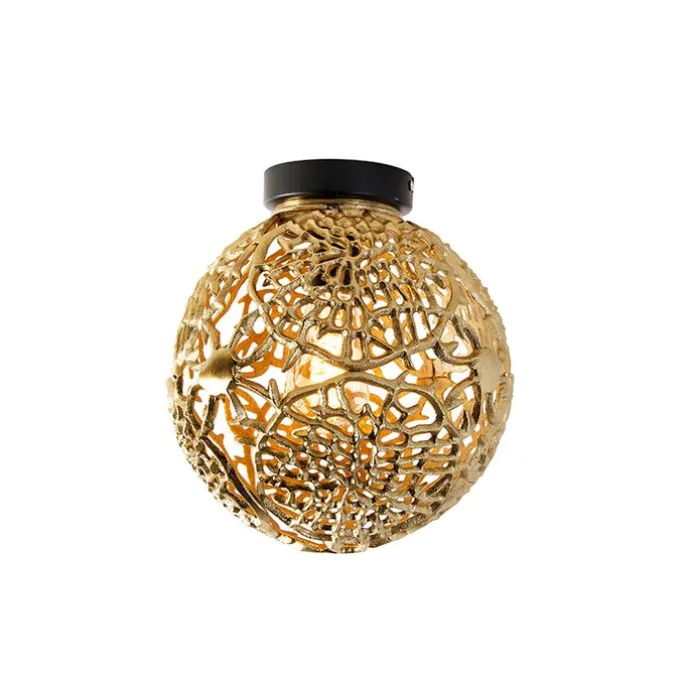 Art-Deco-Deckenleuchte Gold mit Schwarz - Maro