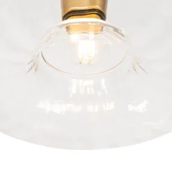 Art-Deco-Deckenleuchte Gold mit Glas - Ayesha