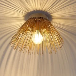 Art-Deco-Deckenleuchte Gold mit Lichteffekt - Broom