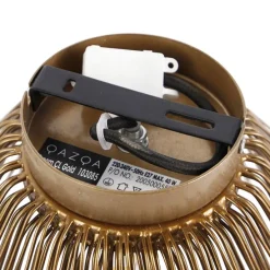 Art-Deco-Deckenleuchte Gold mit Lichteffekt - Broom