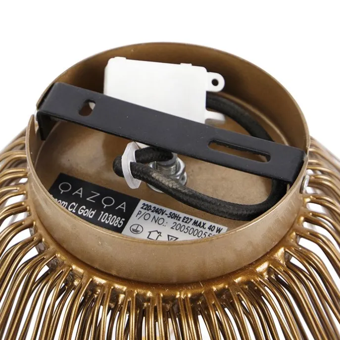 Art-Deco-Deckenleuchte Gold mit Lichteffekt - Broom