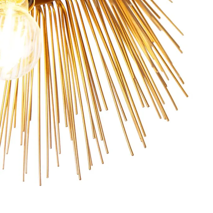 Art-Deco-Deckenleuchte Gold mit Lichteffekt - Broom