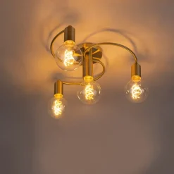 Art-Deco-Deckenleuchte Messing 4-flammig - Facile