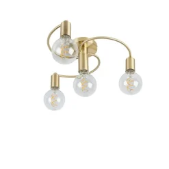 Art-Deco-Deckenleuchte Messing 4-flammig - Facile