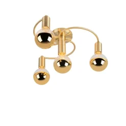 Art-Deco-Deckenleuchte Messing 4-flammig - Facile