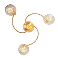 Art-Deco-Deckenleuchte Messing 4-flammig - Facile