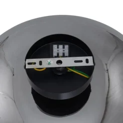 Art-Deco-Deckenleuchte schwarz mit Rauchglas 40cm - Busa